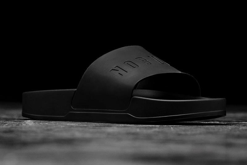 Black Nobull Adjustable Men's Slides | CA E1191B